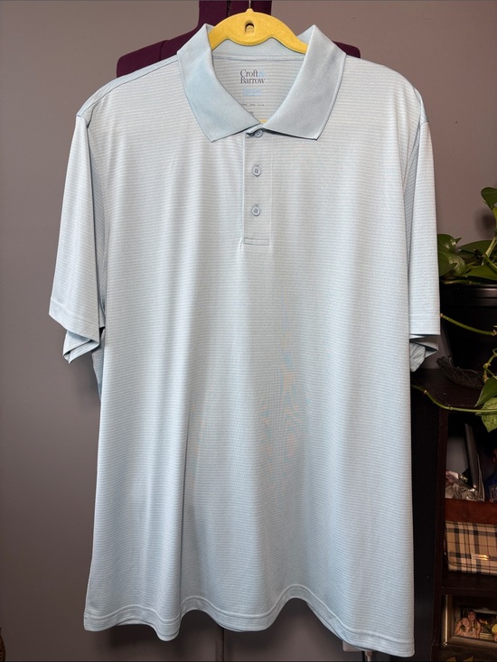 croft & barrow Other - Croft & Barrow Men’s Pale Blue Short-Sleeve Polo